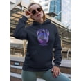thumbnail image 2 of Abstract World Rave Style. Hoodie Women -Image by Shutterstock, Female 4X-Large, 2 of 4