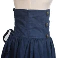 thumbnail image 4 of Vestido Medieval Retro de Halloween para mujer, Falda con cremallera de cola de pez, Burgurdy, disfraz de escenario renacentista, vestido de carnaval, fiesta, 4 of 5
