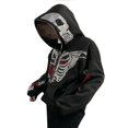 thumbnail image 3 of MesaSe Skeleton Sweat à Capuche Femmes Hommes Sweat-Shirt Imprimé Graphique, 3 of 6