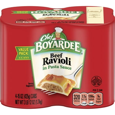 Chef Boyardee Mini Ravioli, 15 oz, 4 Pack - Walmart.com