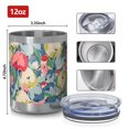 thumbnail image 3 of 12oz Tumblers Pioneer Flower Vacuum Insulated Stainless Steel Travel Tumbler Cups Mug with Lid and Straw for Beer,Coffee,Beverages with Cleaning Brush for Cold & Hot Drinks, 3 of 5