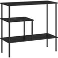 Black Console Table 31.5'' Narrow Entryway Table for Entry Industrial