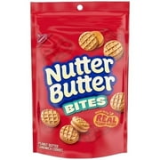 NUTTER BUTTER Bites Peanut Butter Sandwich Cookies, Snak-Saks, 8 oz (2 Pack)