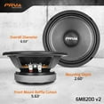 thumbnail image 4 of PRV Audio 6MB200 v2 6.5" 8-Ohm 200W Midbass Car Pro Audio Speaker MID, 4 of 6