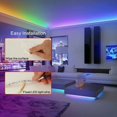 thumbnail image 4 of 5M LED Strip, Flexible Bright RGB Room LED, Multicolor LED Light Strip with Remote Control for Bedroom, Kitchen, TV, Party, 4 of 5
