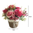 thumbnail image 6 of Dujiujun Simulation Pot Plant Fine Workmanship Festival Decoration Rattan Basket Artificial Potted Carnation Flowers Ornament for Mother, 6 of 8