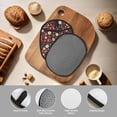 thumbnail image 4 of Pofeuu Winter Holiday Christmas Print Silicone Pot Mat Mitten With Hanging Loop Heat Resistant Oven Mitts Non-Slip Bbq Baking Smoking Potholders, 4 of 7