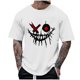 thumbnail image 1 of Camisetas de Cuello de la Tripulación de los Hombres de Poliéster Impreso en Seco Rápido, Cuello Redondo de Corte 3D para Gimnasio, Carrera, Ciclismo Y Ocasional, 1 of 4
