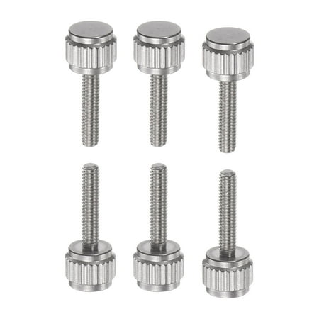 

Uxcell 10pcs Round Flat Head Knurled Thumb M2.5x12mm Hand Clamping Threaded Screws Knob Bolts for Vernier Calipers