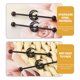 thumbnail image 3 of UPGRATOR Pendientes De Inoxidable Negros Con Simple Para Uso Diario, 3 of 7