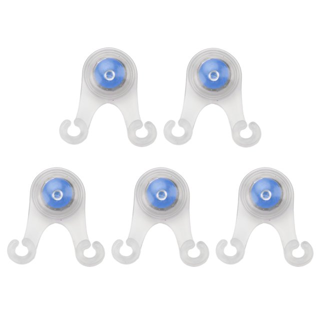 5 luces LED de seguridad para camping, decorativas, de advertencia, color azul