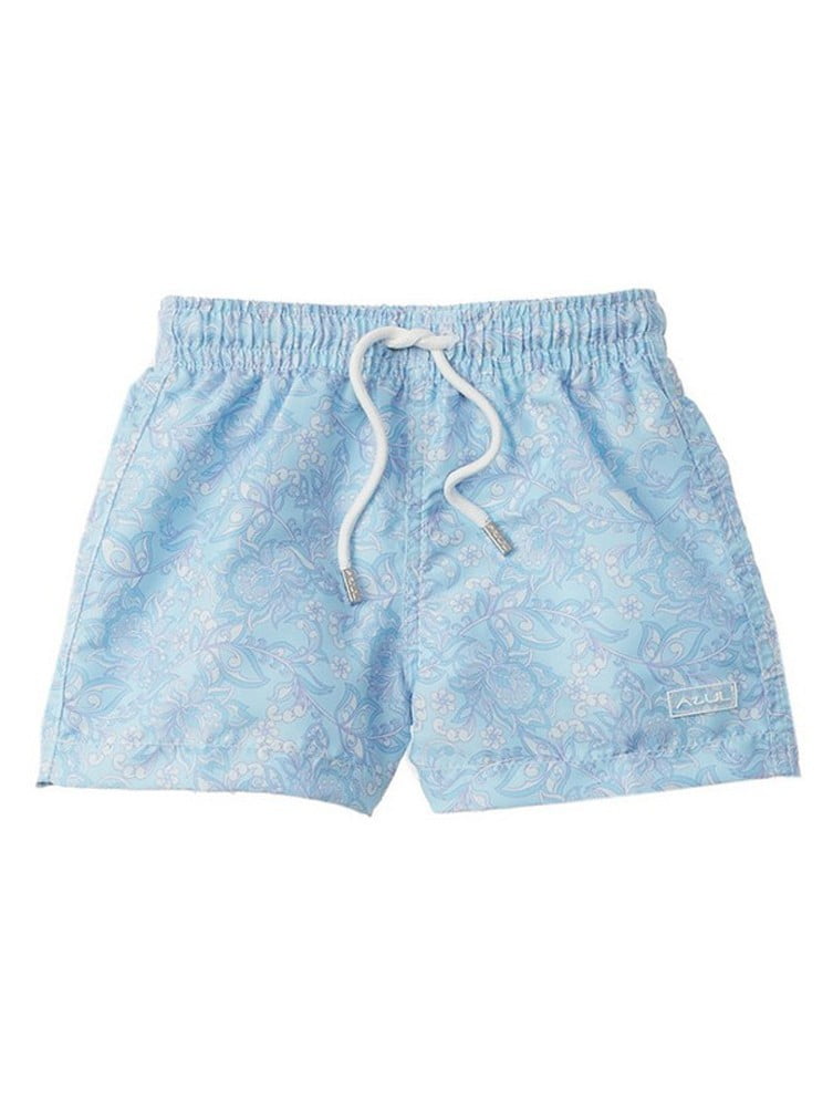 Azul Baby Boys Turquoise Polar Bear Print Drawstring Tie Swimwear Shorts 6-24M 