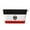Gold, variant on Flag Of The German Empire Travel Handbag Leather Purse Organizer Tidy Bag Purse Toiletry Clutch For Women