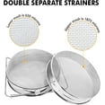 thumbnail image 2 of 1-Pack Stainless Steel Honey Strainer, Double Layer Filter, 9.4 Inch Bowl with Extendable Arms, Fits 5 Gallon Bucket, 2 of 6
