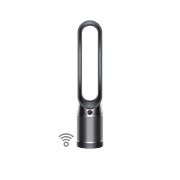 Angle View: Dyson TP04 Pure Cool Purifying Connected Tower Fan | Black | Refurbished