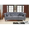 thumbnail image 2 of Uspridefurniture Wymore 79.5'' Velvet Rolled Arm Sofa,Gray, 2 of 5
