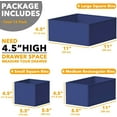 thumbnail image 6 of SpaceAid Drawer Organizer for Clothes, Dresser Drawer Organizer, 12 Pack, Blue, 6 of 6