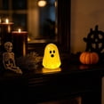 thumbnail image 6 of CQCYDMini Glow in The Dark Ghost Figurines, 3 Pack 2 Inch Tall Halloween Decorations, Resin Ghost Statue for Shelf Table Mantel Spooky Party Favors, 6 of 6