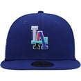 thumbnail image 2 of Men's New Era Royal Los Angeles Dodgers 1988 World Series Polar Lights 59FIFTY Fitted Hat, 2 of 6