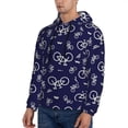 thumbnail image 2 of KLL Bicycle1 Print Mens Hoodie Long Sleeve Casual Pullover Hooded Sweatshirt Fashion Drawstring Hoodies with Pocket-XX-Large, 2 of 6