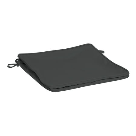 Arden Selections ProFoam 18 x 18 in Outdoor Dining Seat Cushion and Cover  Slate Grey