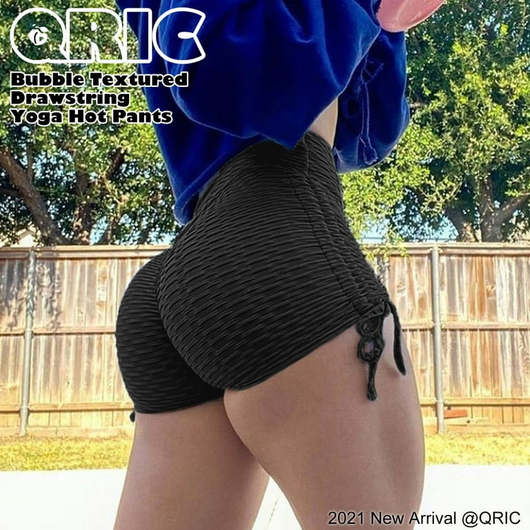 QRIC TikTok Leggings Short for Women High Waisted Yoga Pants - Gym Ruched  Butt Lifting Workout Running Hot Shorts