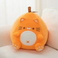 thumbnail image 5 of Super Soft Orange Cat Stuffed Animal Pillow Cute Round Plush Pillow Sofa/bedroom Decor Round Cushion, 5 of 5