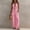 A_ Pink, variant on BVnarty Women Halter Deep V Gathered Waist Jogger Jumpsuit, Large Patch Pockets Relaxed Silhouette for Coastal Trip Pink S