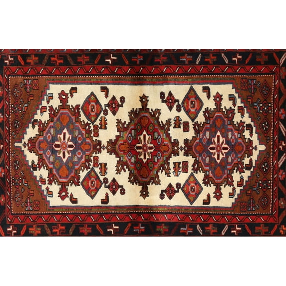 Ahgly Company Indoor Rectangle Traditional Dark Almond Brown Persian Area Rugs, 5' x 7'