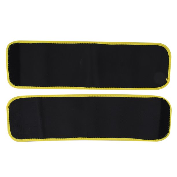 Soporte ajustable para piernas, envoltura para recuperación de tensión muscular, alivio del dolor, Protector de piernas, estabilizador negro + borde amarillo LNegro (borde amarillo) L