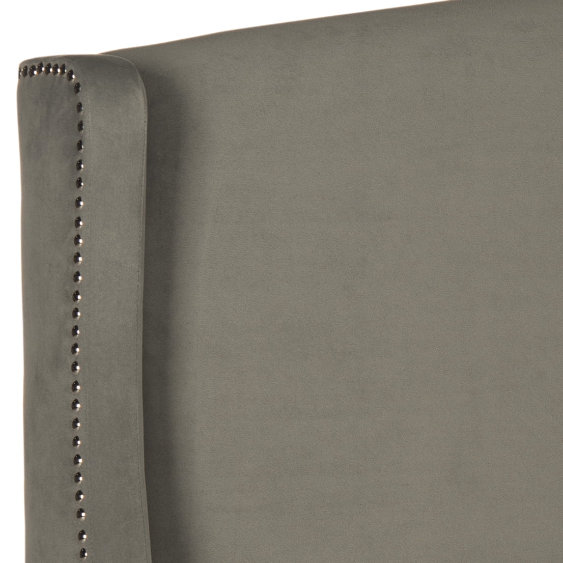 SAFAVIEH Austin Modern Winged Upholstered Headboard, Full, Pewter
