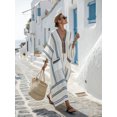thumbnail image 1 of Three-quarter sleeve patch pocket kaftan dress, 1 of 6