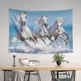 thumbnail image 4 of Xecao Horses Running Through The Water Print Tapestry, Wall Hanging Room Funny Decor, Backdrop Room Decor for Bedroom Living Room dormitory, 4 of 8