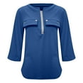thumbnail image 5 of SHITINN Women's Casual Pocket Zippered 3/4 Sleeve T Shirt Stylish and Functional Womens Blouses Short Sleeve Tunic Tops for Women Summer Top, 5 of 5