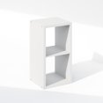 thumbnail image 1 of Furinno Cubic Open Back Multipurpose Clothing & Closet Storage Organizer Shelf, 2-Cube, White, 1 of 1