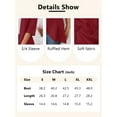 thumbnail image 6 of Anygrew Casual Lightweight Cardigans For Women Out Open Front Jackets 3/4 Sleeves, 6 of 7