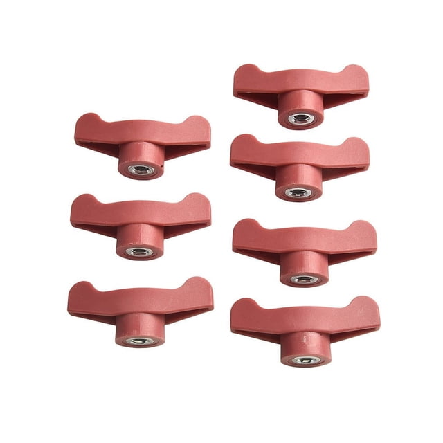 Bgsha Easily Identifiable Bright Red Replacement Wing Knobs Suitable for Lawn Tractors Model For 72004122 Pack of Seven