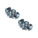 thumbnail image 2 of Qarigey Paquete de 2 zapatos Clips Rhinestone flor hebilla boda fiesta zapato tacones altos sandalias decoración joyería para mujer Calzado Blanco Qarigey AP013819-01, 2 of 6