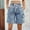 Blue, variant on Babysbule Womens Summer Denim Capris Shorts Mid Waist Tight Women's Street Casual Shorts With Pockets