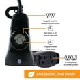 GE 24Hour Indoor/Outdoor PlugIn Mechanical Timer, 2 Grounded Outlets