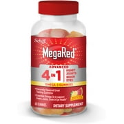 MegaRed Advanced 4in1 Omega-3 Gummies Adult 12/ 60 ct (Pack of 4)