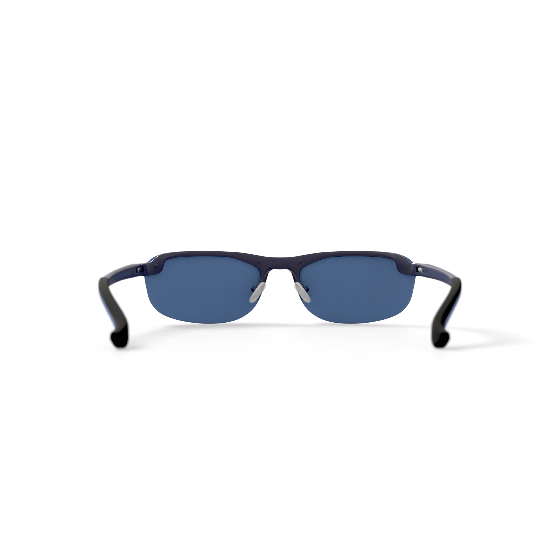 Octo Tidal Wave Polarized Sunglasses, Gray, Wrap, Metal, 67-10-125, with Case