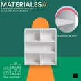 thumbnail image 4 of MUBSON Librero Minimalista Con 3 Repisas y 5 Espacios - Estante Organizador Para Libros o Decoraci&oacute;n de 80x87 cm - Peque&ntilde;o Laiber Para Sala o Recamara - Para Ni&ntilde;os - B, 4 of 7