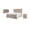 Gray, variant on Taran Designs Monte 3-piece Floral Carved Solid Wood Bedroom Set in Black