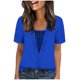 thumbnail image 1 of Camisas Y Tops de Verano de Mujer Moda Casual Cuello Redondo Camisas de Satén Camisas de Color Sólido para Mujeres, 1 of 5