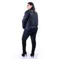 thumbnail image 3 of Chamarra de piel sintética Roman Fashion Tallas Extras 115 Negro, 3 of 6