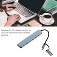 thumbnail image 4 of USB C Docking Station, Type C Hub 7 Ports Aluminium Alloy For PC Phone, 4 of 5