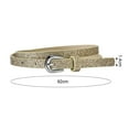 thumbnail image 6 of sunsanly Kids Belt Multi Holes Design Adjustable Length Waistband Jeans Dress Faux Leather Belt Sequin Decorated Accessory, 6 of 8