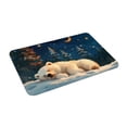 thumbnail image 2 of Balery Starry Sky Sleep White Bear Doormat, Durable Flannel Fabric, Waterproof Stain and Fade Resistant, Low Profile,Indoor Outdoor Door Mats, Easy Clean Patio Entrance Mat, 16x24in, 2 of 9