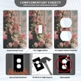thumbnail image 3 of Light Switch Cover Switch Plate Outlet Cover Plug Cover for Electrical Unused Outlet Cover Pink Rose Bushes, 3 of 6